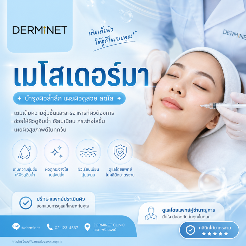เมโสเดอร์มา สูตรมาตรฐาน (Standard Meso Derma Treatment)